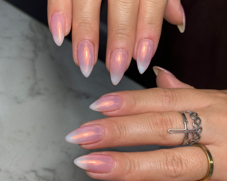 manicura con kapping (color liso)