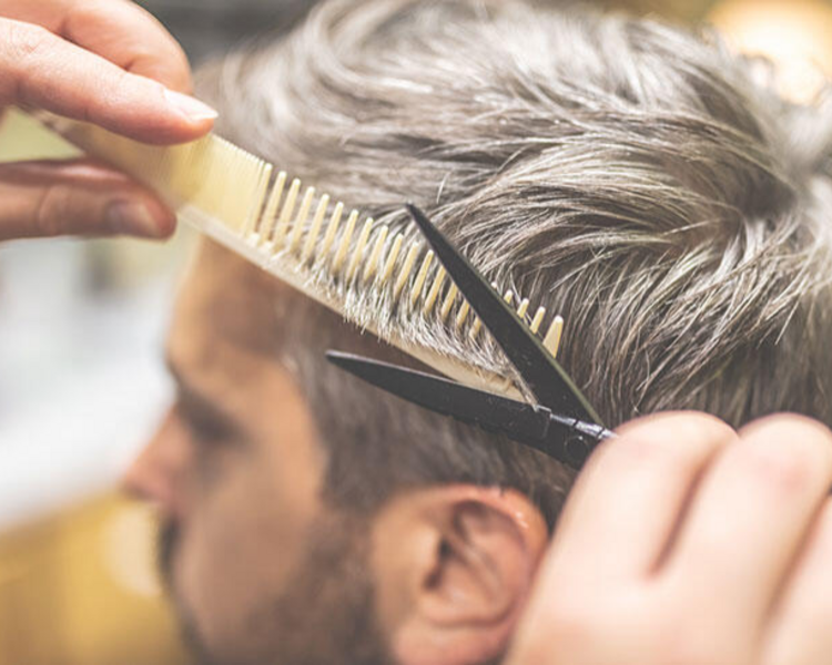 Corte de cabello masculino (clásico con tijera)