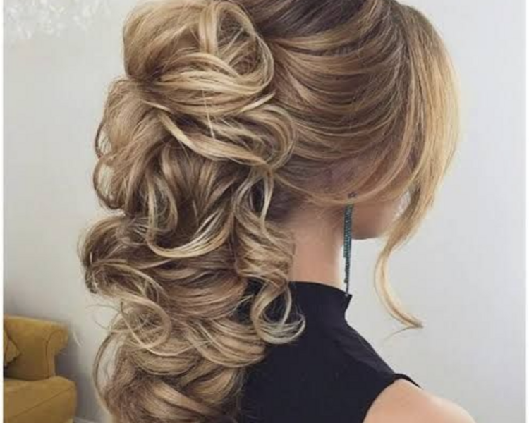 Peinado de fiesta semirecogido (medidas: C,M,L,XL) desde: