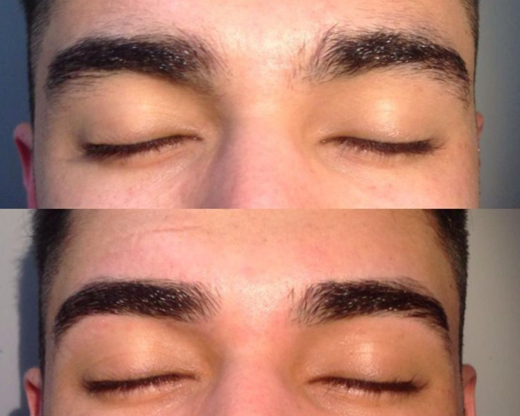 Depilación de cejas con cuchilla