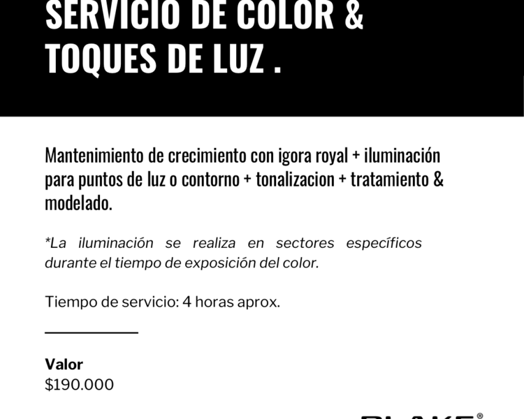 Color + toques de luz 