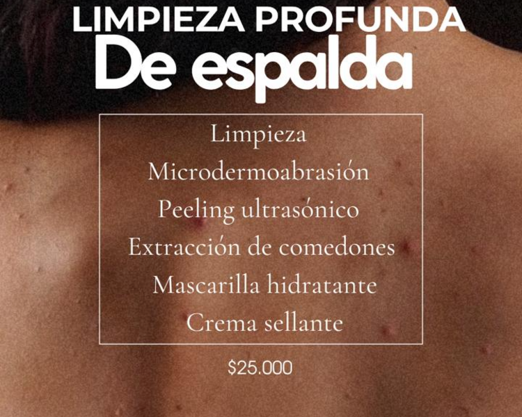 LIMPIEZA PROFUNDA DE ESPALDA
