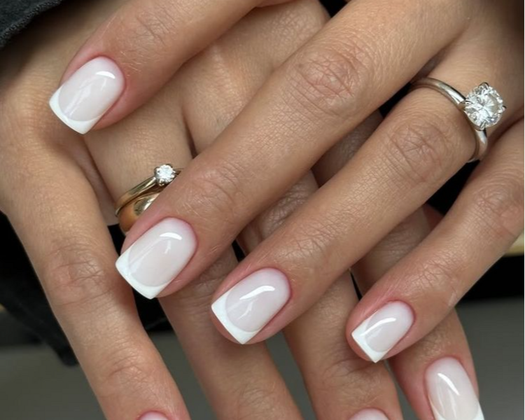 Gel semipermanente con french