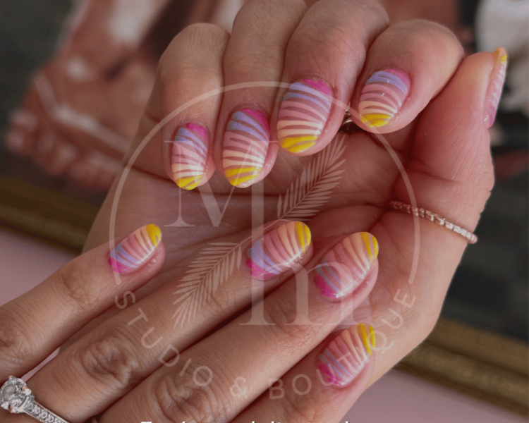 Extensiones Acrílico o polygel Largo 7-8 