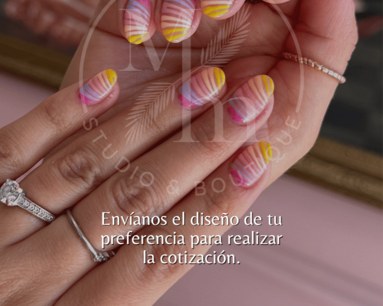 Extensiones Acrílico o polygel Largo 3-4 