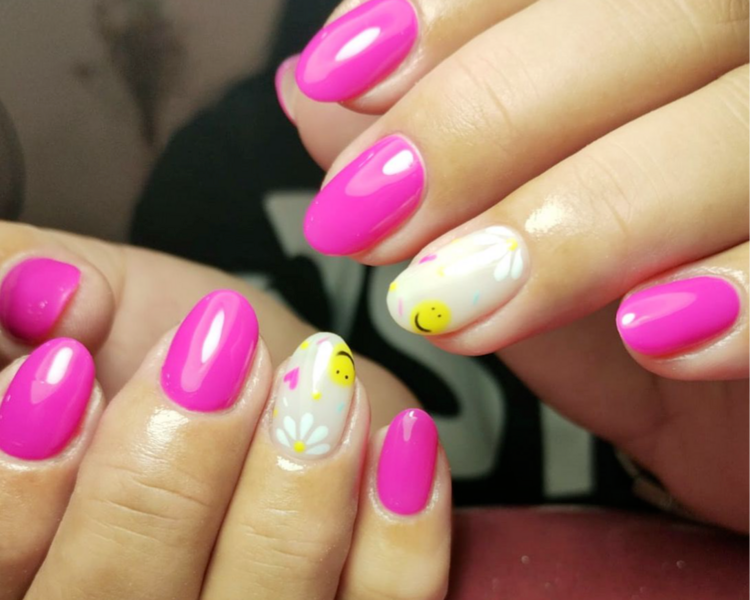 Capping con gel o polygel uñas largas + semipermanente liso (hasta medida 2)