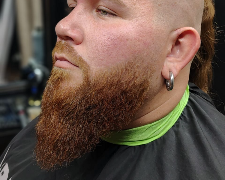 CORTE  DE CABELLO + BARBA: INCLUYE  -  DEPILACION FACIAL (POMULOS - NARIZ Y OREJAS)