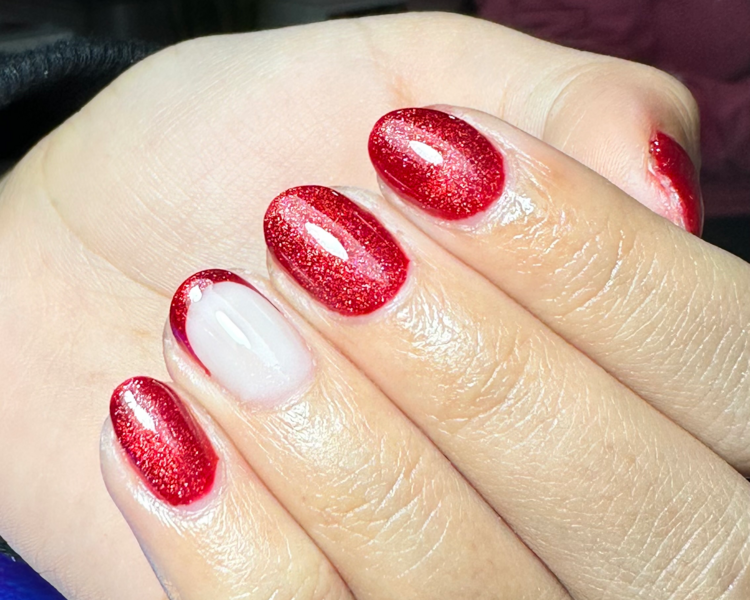 Capping con gel  o poligel  en uñas cortas (hasta 0,5) + semi 