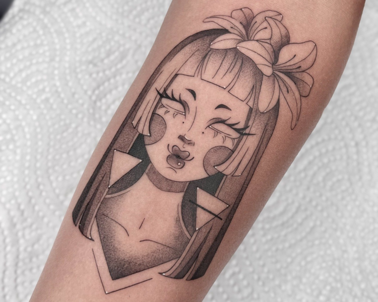 Tatuaje de Elementos con textura - La Mona Tattoo