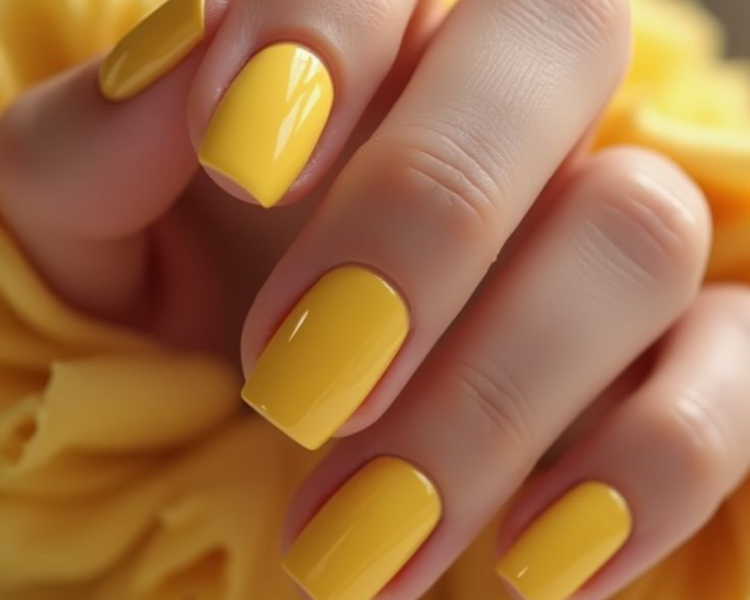 Manicura semipermanente color liso