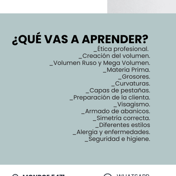 Curso extensión de pestañas volumen ruso