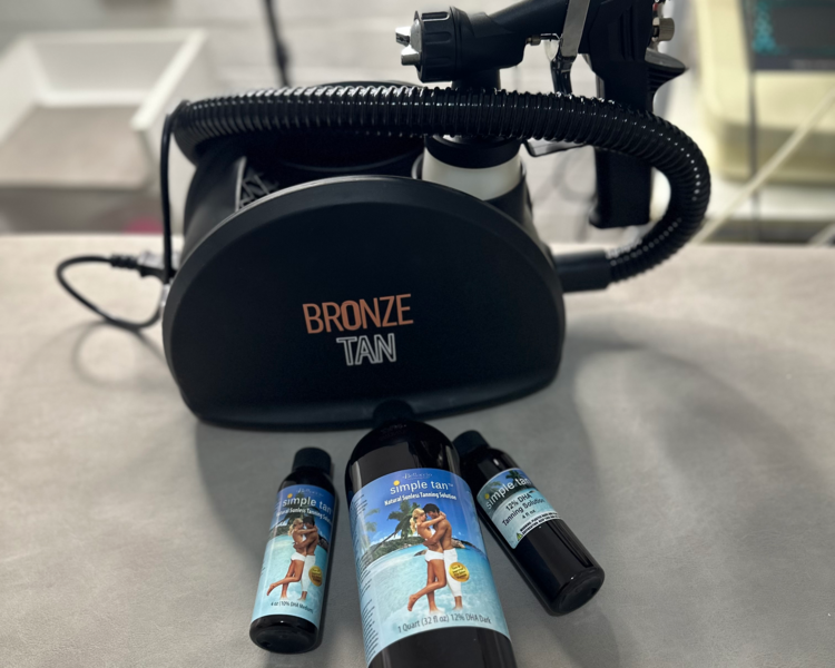 1 sesión de Bronceado orgánico cuerpo entero sin rostro o 1/2 cuerpo (de cintura hasta rostro)