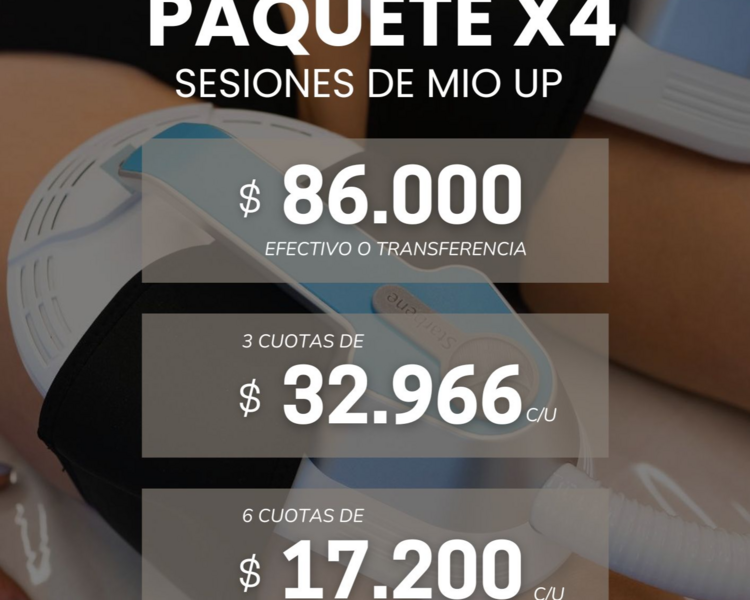 Pack 4 sesiones MIO UP 