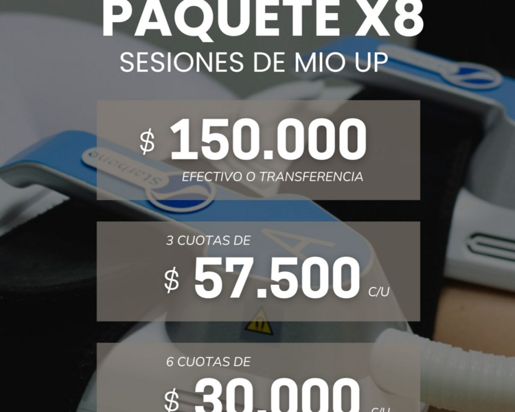 Pack 8 sesiones MIO UP 