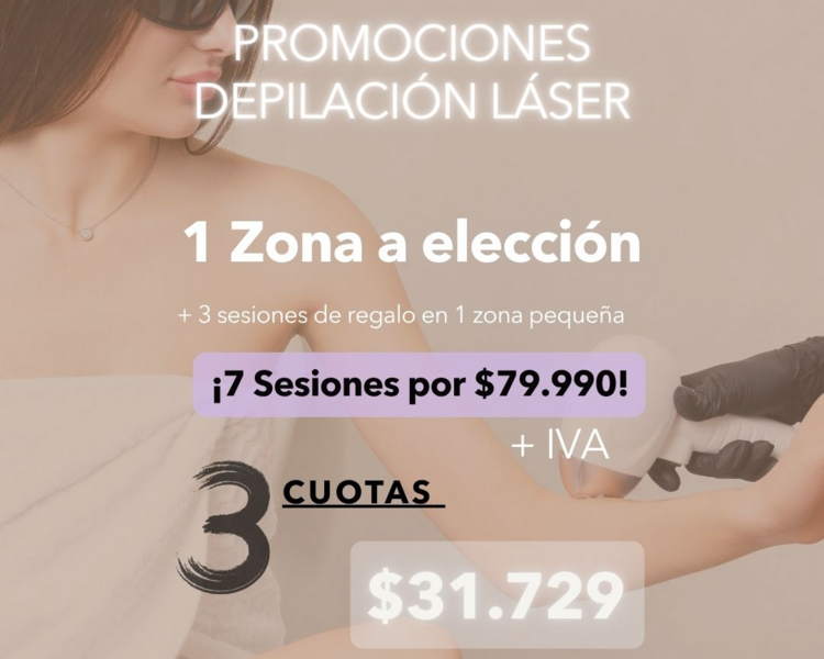7 SESIONES EN 1 Z0NA A TU ELECCION + 1 ZONA PEQUEÑA DE REGALO (3 SESIONES) - AÑO 2025