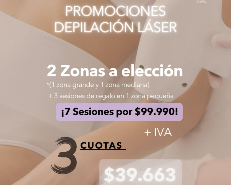 7 SESIONES EN 2 Z0NAS A TU ELECCION + 1 ZONA PEQUEÑA DE REGALO (3 SESIONES) - AÑO 2025