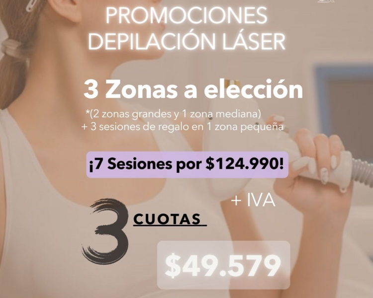 7 SESIONES EN 3 Z0NAS A TU ELECCION + 1 ZONA PEQUEÑA DE REGALO (3 SESIONES) - AÑO 2025