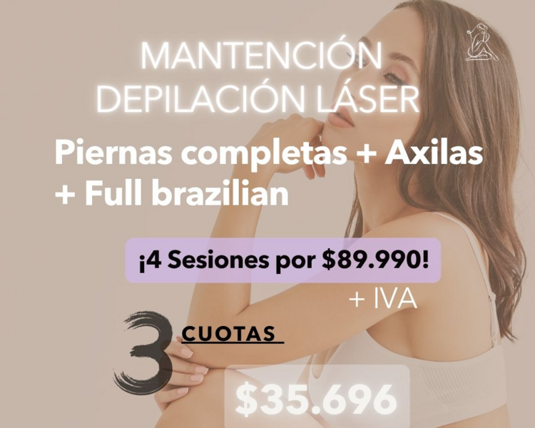 4 SESIONES EN FULL BRAZILIAN + PIERNAS COMPLETAS + AXILAS - AÑO 2025