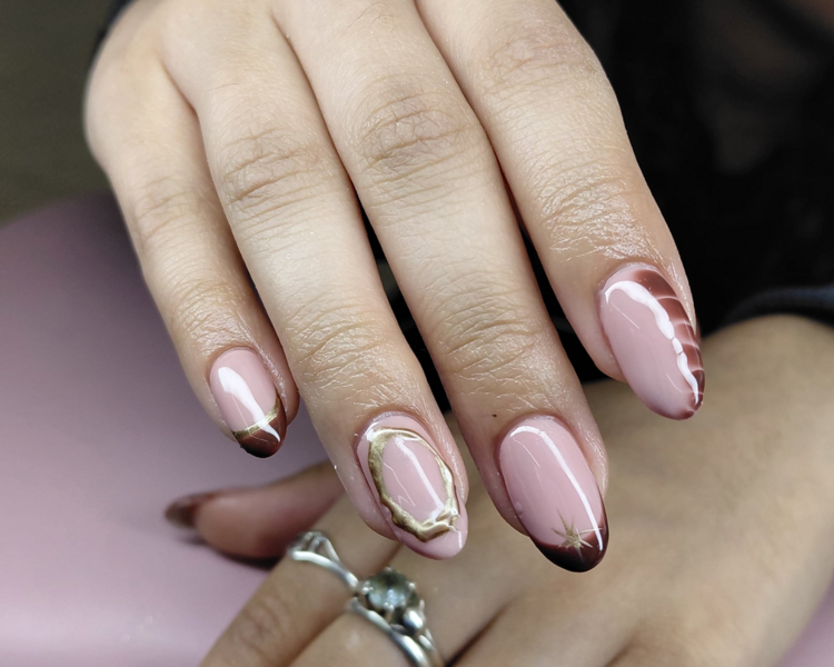 Manicuría combinada+ Capping rubber+ semipermanente