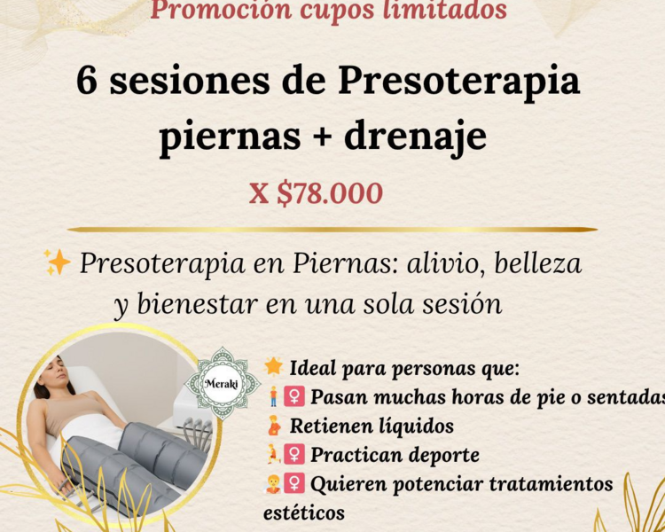 Pack piernas aliviadas Presoterapia