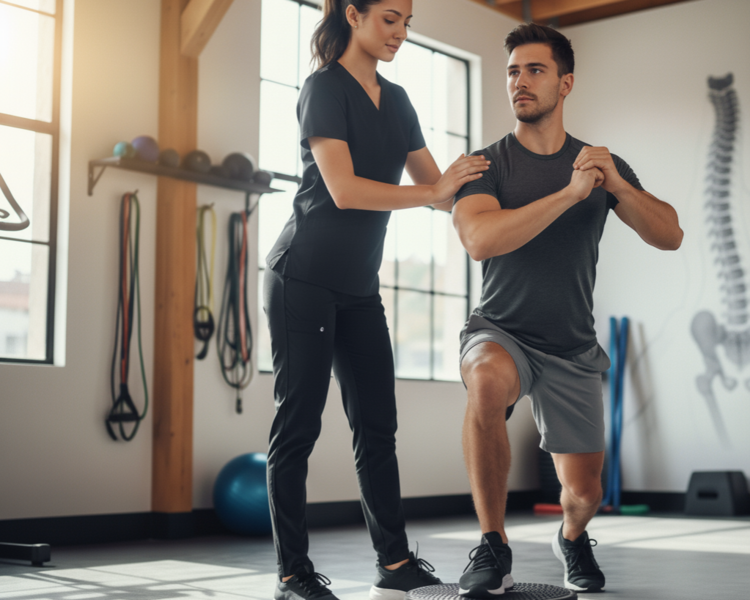 Sesión de fisioterapia