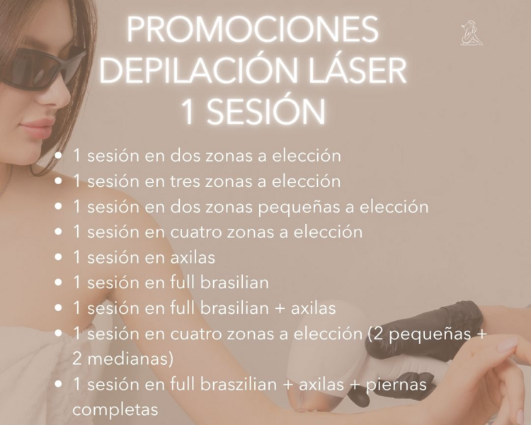 1 SESION  EN FULL BRAZILIAN + AXILAS +. PIERNAS COMPLETAS 