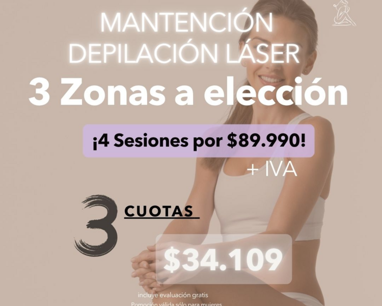 4 SESIONES EN 3 ZONAS GRANDES A ELECCIÓN - AÑO 2025