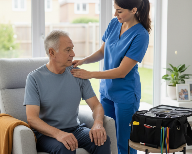 Sesión de fisioterapia a domicilio + valoración inicial a domicilio