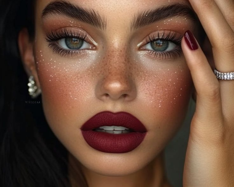 -Maquillaje Glam/Sin aerografía