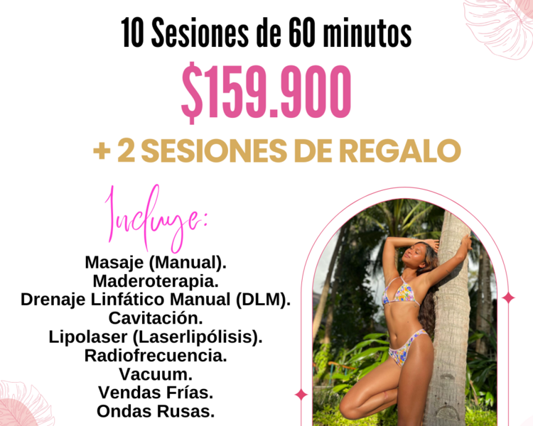 Pack Tratamiento Estético Kit Tronco 10 sesiones+ 2 DE REGALO