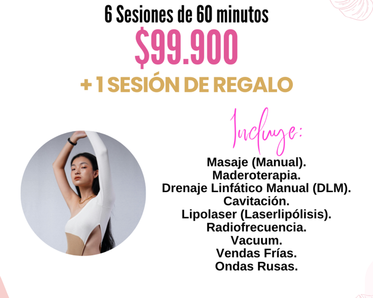 Pack Tratamiento Estético Brazos 6 sesiones + 1 de REGALO