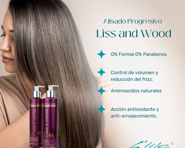 -Abril Natura/Antifrizz Progresivo Liss & Wood (Extra Largo)