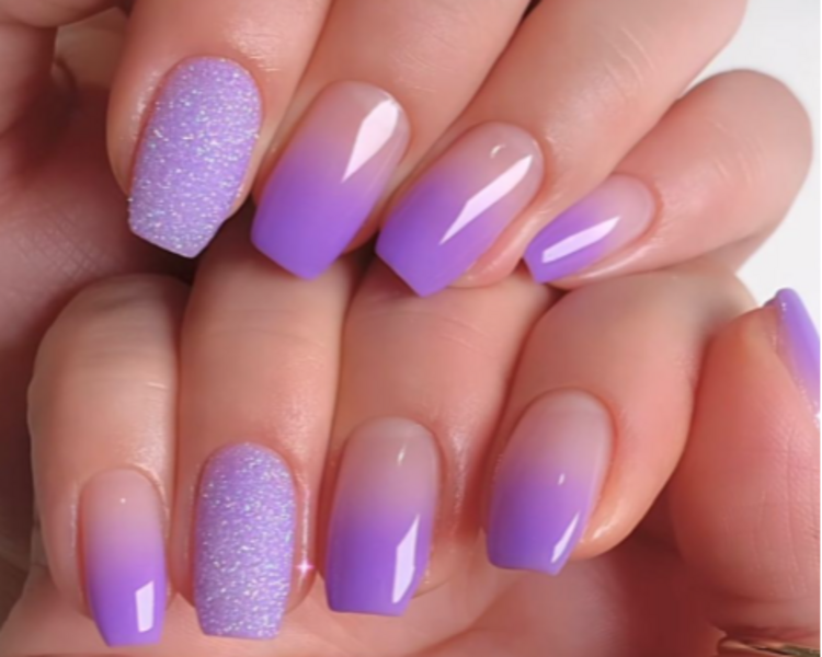 Manicure Semipermanente con efecto degrade 