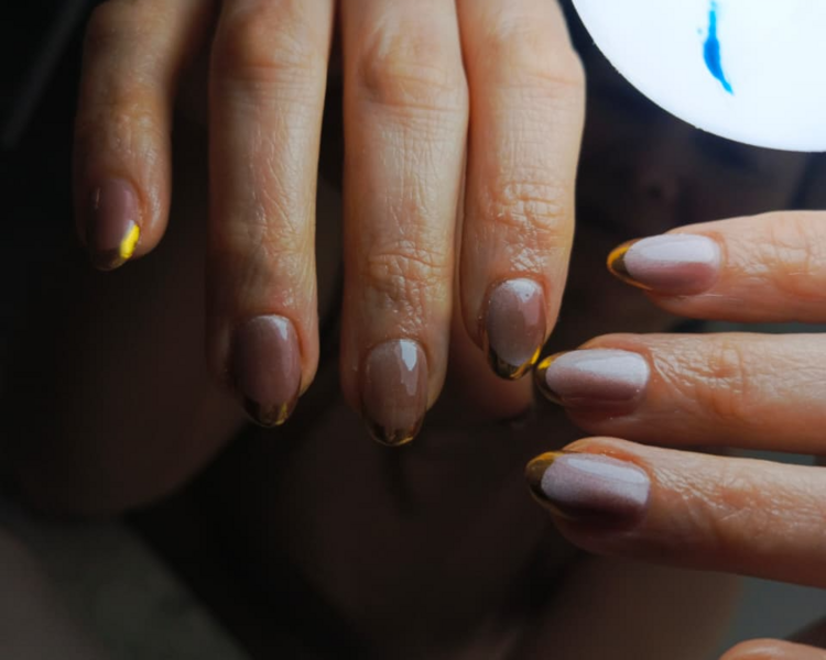 Capping Polygel Con Esmaltado Semipermanente Liso