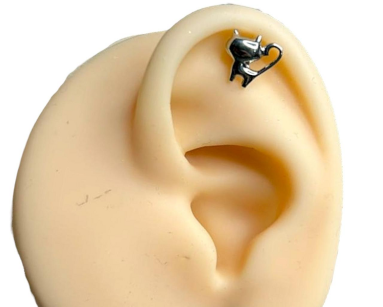 Labret silueta de Gatito (151)