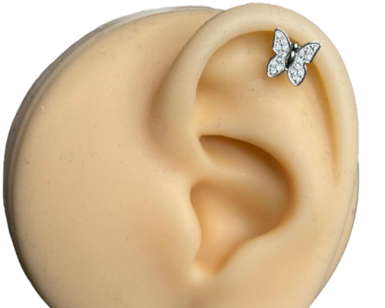 Labret Mariposa Multi-Cristales (176)