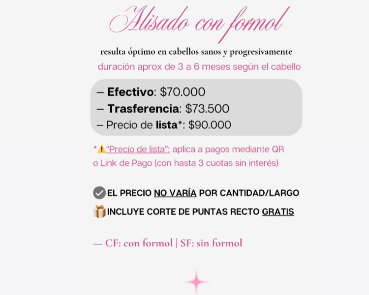 Alisado CF - Kar 🧚 EFECTIVO💵