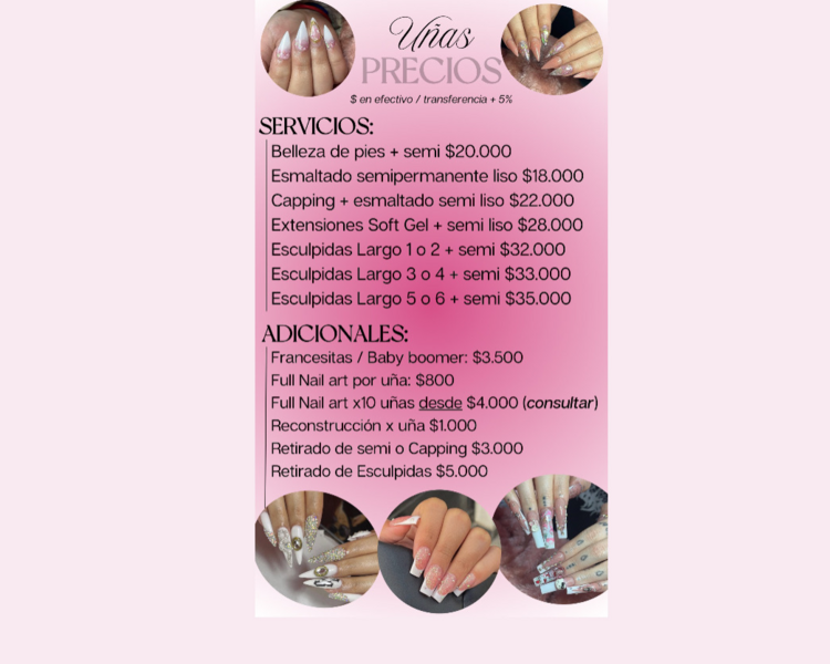 Extensiones Soft Gel + esmaltado liso (Efectivo)