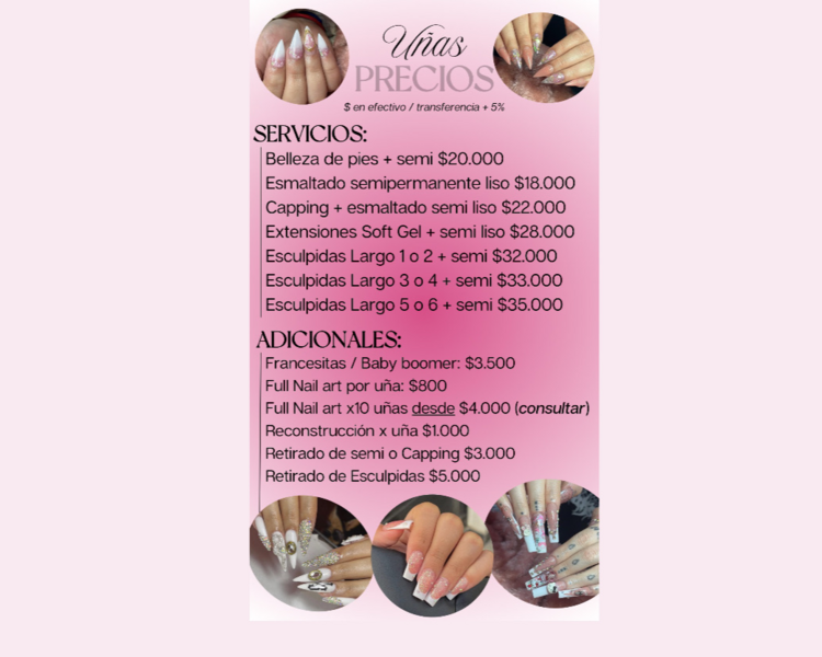 Esculpidas Largo 5 o 6 + semi liso (Efectivo)