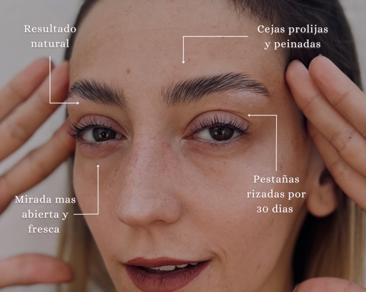 👁️‍🗨️ Combo Mirada Perfecta – Lifting de Pestañas + Laminado de Cejas
