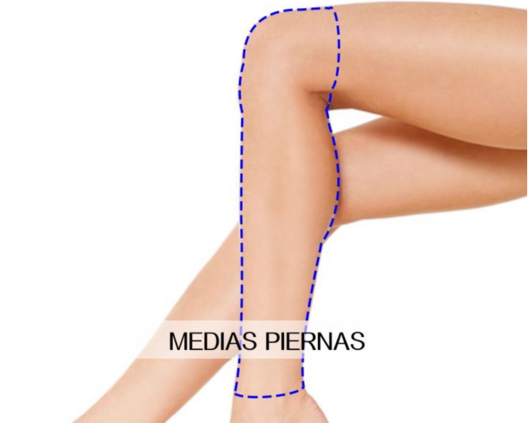 DEPILACIÓN LÁSER MEDIA PIERNA 