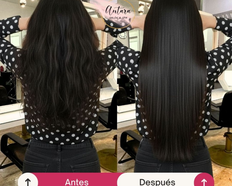 KERATINA, NANOPLASTIA, BLINDAJE O TANINOPLASTIA (Cabello extra largo)