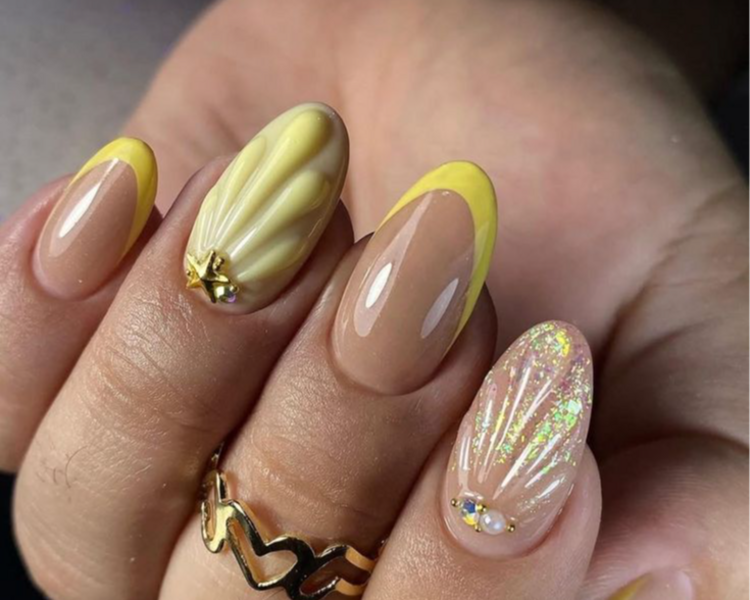  Esmaltado semipermanente +  full nail art 