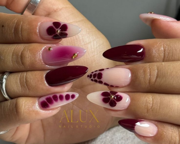 Capping en poly gel + full nail art 