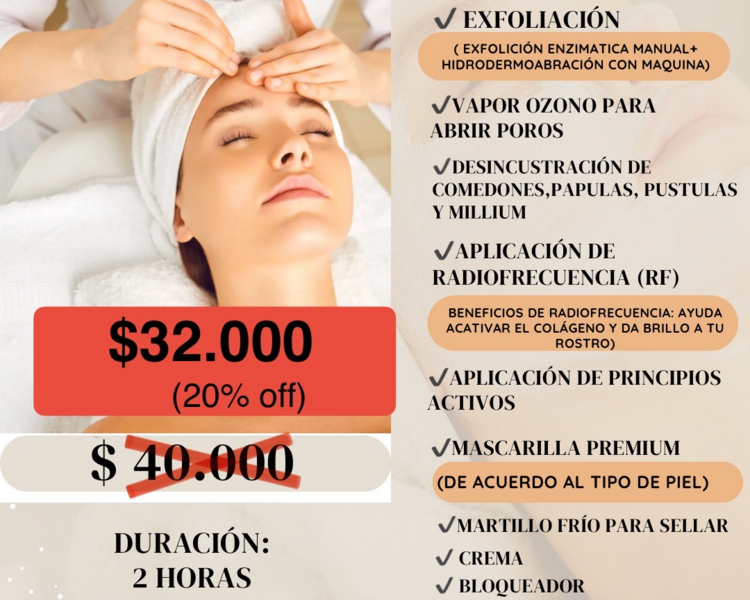 LIMPIEZA FACIAL PROFUNDA CON RADIOFRECUENCIA CYBER NAVIDEÑO
