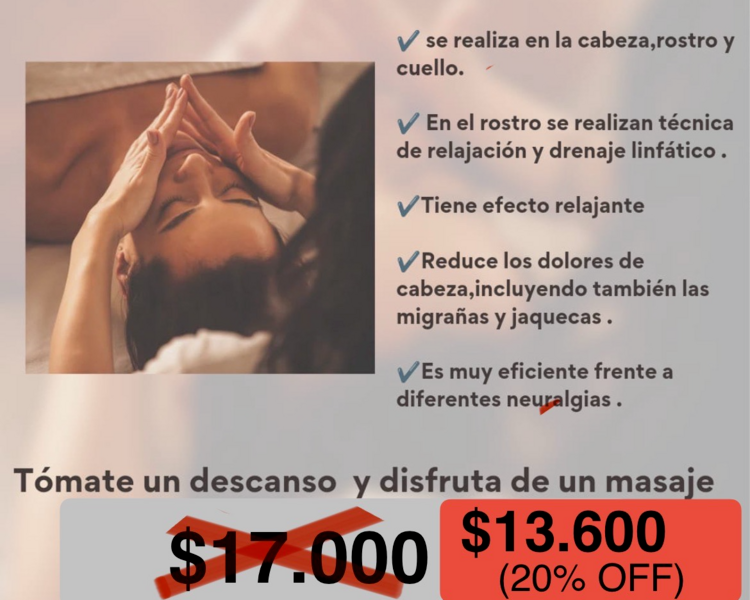 MASAJE CRANEO FACIAL CYBER NAVIDEÑO