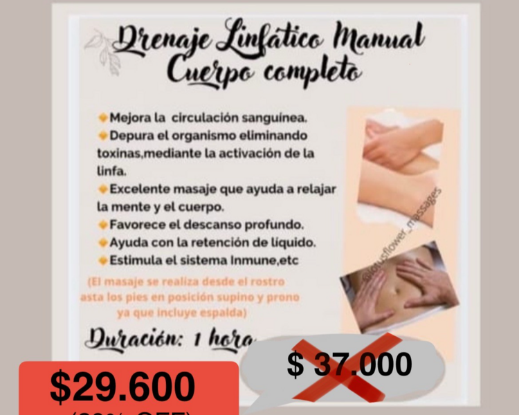 DRENAJE LINFATICO CUERPO COMPLETO CYBER NAVIDEÑO