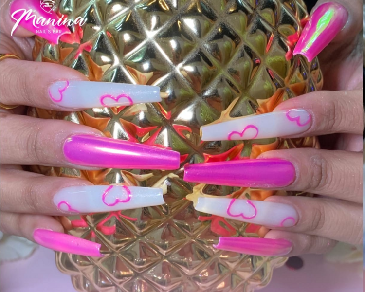 INICIO ACRILICO COFFIN  EXTRA  LARGA 