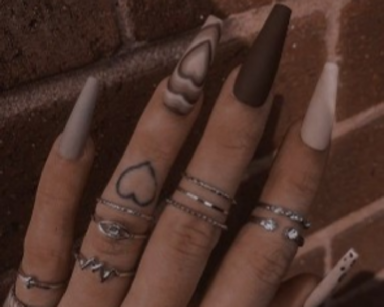 MANTENIMIENTO UÑAS ESCULTURALES COFFIN LARGA 