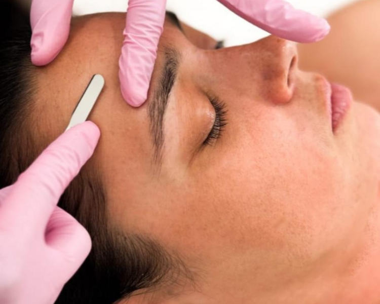 PERFILADO DE CEJAS CON BISTURI 